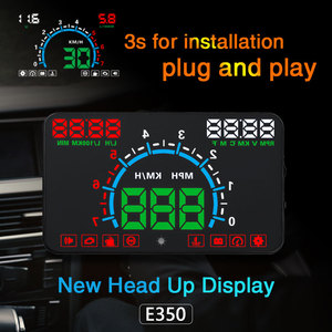 2018 Venta caliente auto electrónica Hight brillante Heads - up display digital <span class=keywords><strong>de</strong></span> RPM <span class=keywords><strong>HUD</strong></span> metro OBD2 - Product Image 2