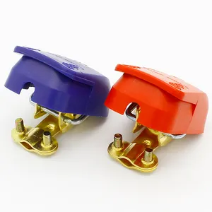 Quick Release Battery Terminals Clamps Connectors 12V ONE Pair Car Caravan Van Motorhome ON / OFF Snap on