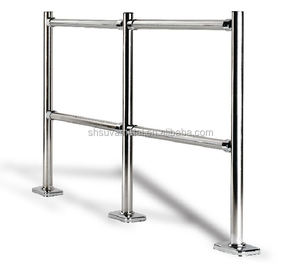 Rails de garde-corps de tube en acier chromé, balustrade de contrôle de graiseur tubulaire, pour automobile - Product Image 1