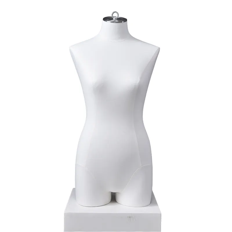 Angepasst brust mannequin weibliche kleid form halbkörper torso mannequin büste mit aufhänger für verkauf