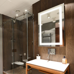 Liteharbor Blanc LED Miroir Lumière Design Moderne Carré Coiffeuse <span class=keywords><strong>Luminaire</strong></span> Miroir Rectangulaire Mural pour Hôtels - Product Image 3