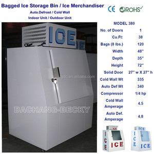 <span class=keywords><strong>Petit</strong></span> mini congélateur extérieur à 1 porte inclinée pour glaçons 200l Ice Box - Product Image 5