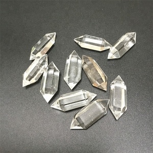 AAA+Natural Rock White Clear <strong>Quartz</strong> <strong>Crystal</strong> <strong>Double</strong> <strong>Terminated</strong> Wand Points