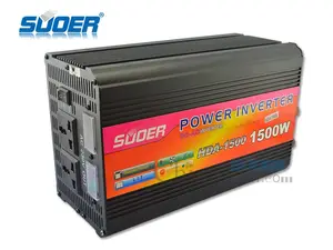 suoer 1500w 24v dc 220v AC güneş enerjisi invertör kare sinüs dalga invertör