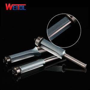 Weitol Vonfram Cacbua 2 Sáo Thẳng Router Bit Flush Trim Bit Với Ring - Product Image 1