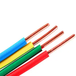 0.75/1/1.5/2.5/4/6/10mm BV single core hard wire electrical home improvement wire PVC sheathed pure copper core