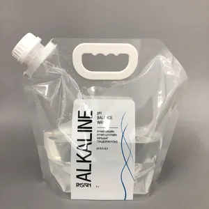 Bán buôn tùy chỉnh thương hiệu nhựa có thể gập lại BPA FREE alkaline 1 gallon tái sử dụng chai nước với logo