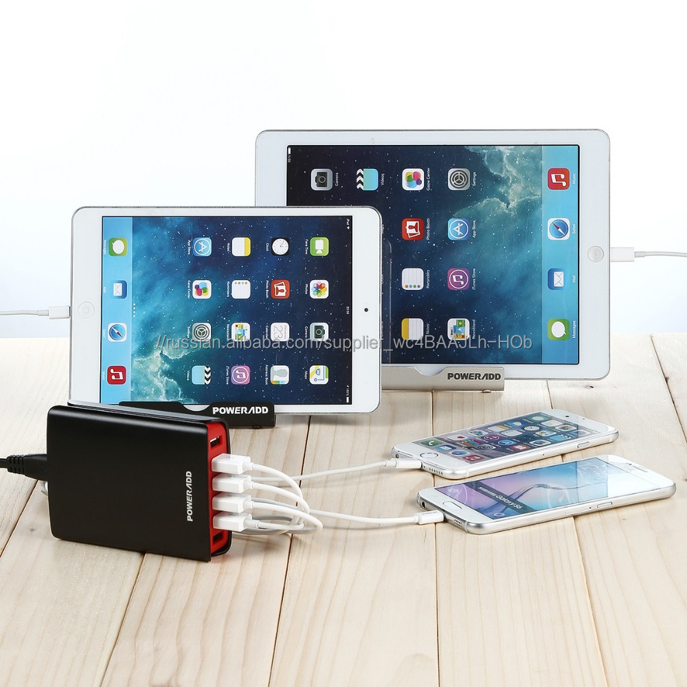 Universal travel адаптер с 5 USB порта зарядное устройство 50 Wmah адаптер питания
