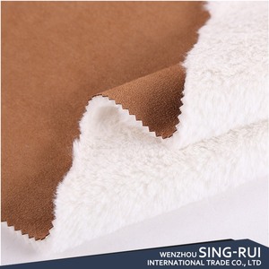 100% soprabito per giacca in tessuto di pelliccia con retro in finta pelle scamosciata in poliestere - Product Image 3