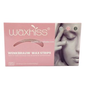Waxkiss Sopracciglia <span class=keywords><strong>Strisce</strong></span> di Cera, Freddo <span class=keywords><strong>Ceretta</strong></span> Striscia per il Sopracciglio di Rimozione Dei Capelli, A casa e In Viaggio <span class=keywords><strong>Strisce</strong></span> di Cera pronto per L'uso - Product Image 2