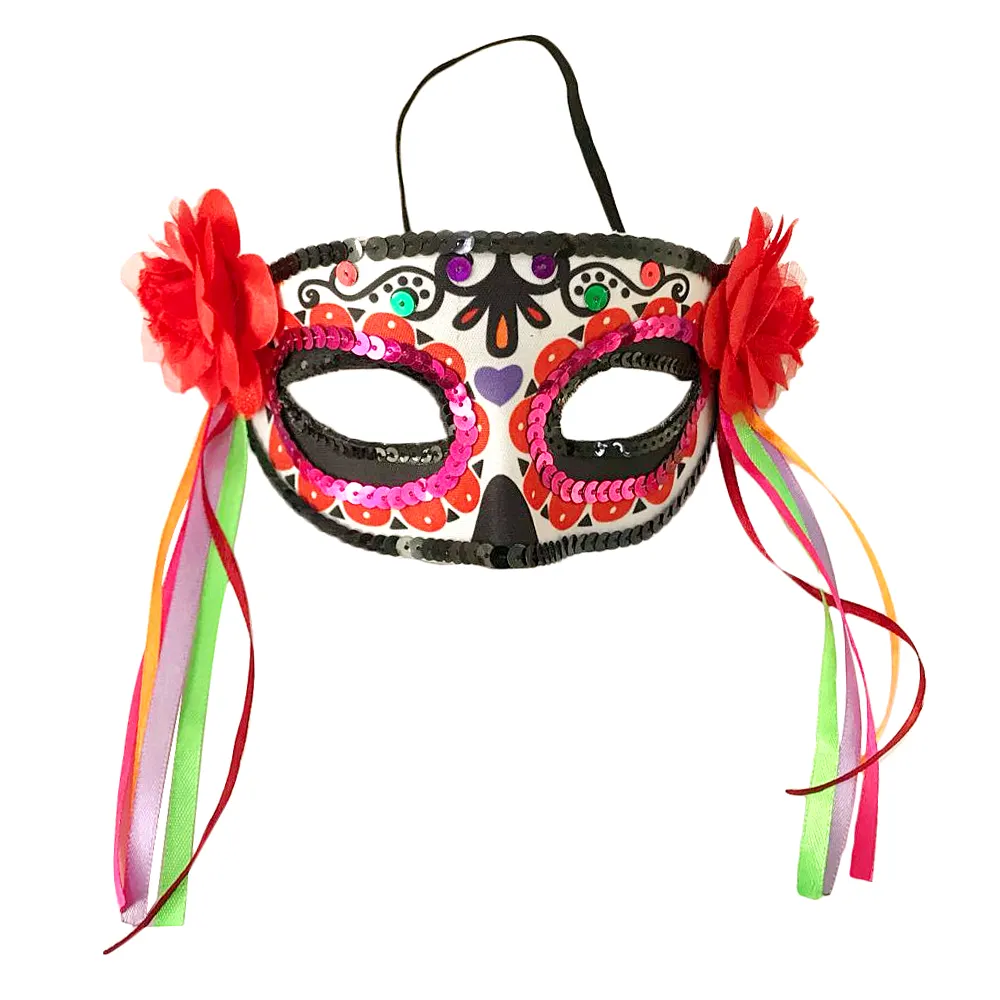 Mexico Kleurrijke Dag Van De Dode Masker Maskerade Partij Half-Gezicht Maskers