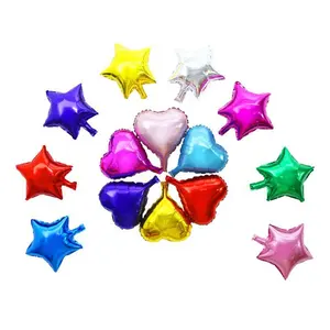 Birthday party decoration star shaped foil helium balloon wedding 10inch 18inch helium star foil balloons