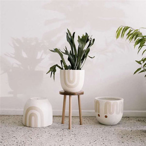 أرضية كبيرة حجر وعاء النبات - Product Image 2