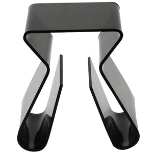 <strong>Black</strong> Acrylic End <strong>Table</strong>, Lucite Furniture Chair Desk <strong>Table</strong>, Acrylic Bed <strong>Sofa</strong> Side <strong>Table</strong> Console <strong>Table</strong> with Magazine Rack - Product Image 2