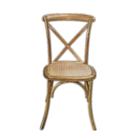 Chaise à dossier croisé, noir, pour mariage Banquet