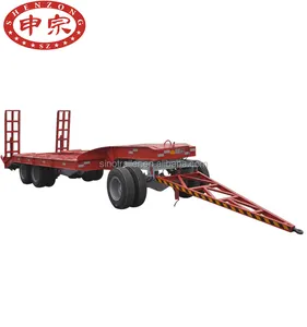 24tons tractor Excavator trailer heavy duty low bed flatbed trailer