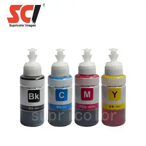 Supricolor Tinta Celup 70Ml Kualitas Tinggi Kompatibel untuk Epson L100 L210 T6641 Kit Isi Ulang Tinta Et-2500