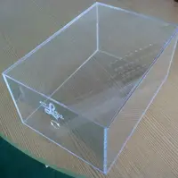 Акриловая коробка с магнитом для продажи, прозрачный пластиковый ящик, акриловый плексиглазный стеклянный ящик для обуви из ПММА