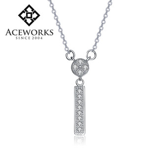 2016 Top Fashion unique collares de plata esterlina circón étnicos collares collar de plata 925 barato de plata par - Product Image 1