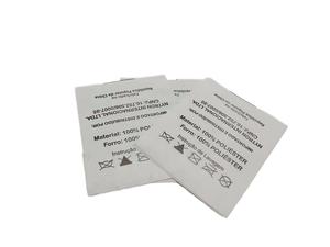 Custom Wash <strong>Label</strong> Printing Barcode <strong>Label</strong> Care Ptivate <strong>Label</strong> for Clothing - Product Image 4