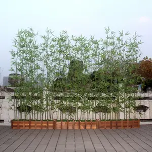 假竹花园围栏用于树篱装饰后院装饰人造植物