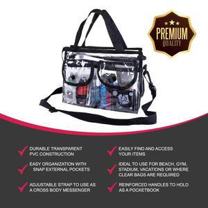 HOMEIN Trasparente <span class=keywords><strong>In</strong></span> Pvc Impermeabile di Trucco Organizzatore Sacchetti Cosmetici per i Viaggi - Product Image 6