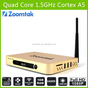 Amlogic S805 quad core 1 G / 8 G Android 4.4 2015 hot 4 k ultra salida Android tv box xnxx película - Product Image 2