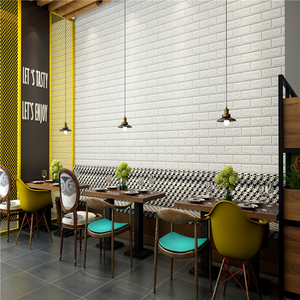 Adesivi 3d da parete decorazione semplice schiuma <span class=keywords><strong>Pvc</strong></span>/pe rimovibile autoadesivo rivestimento murale per la casa stile effetto 3D colore personalizzato moderno - Product Image 3