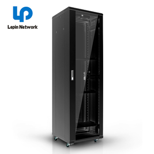 <span class=keywords><strong>Armoire</strong></span> <span class=keywords><strong>serveur</strong></span> <span class=keywords><strong>insonorisée</strong></span> noire 42U en acier, <span class=keywords><strong>armoire</strong></span> murale 18U avec porte vitrée, vente chaude à prix abordable de l'usine Ningbo Lepin - Product Image 3