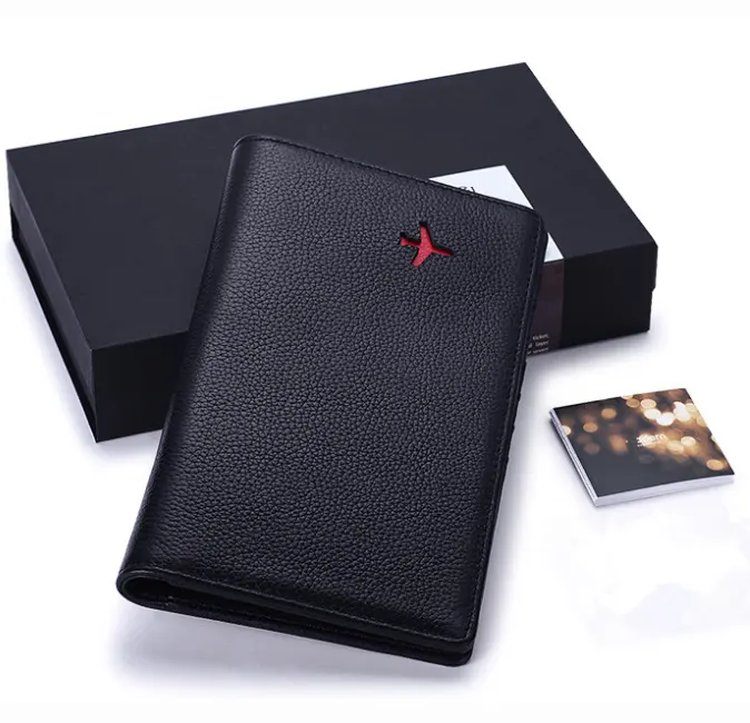 High quality OEM Leather passport holder,7 slots leather credit card holder,id card holder