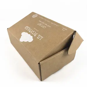 China suppliers wholesale customized luxury brown folding kraft paper box clothing