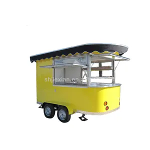 JX-CR320 hot dog e carrello del caffè camion di catering fast food carrelli rimorchi mobili