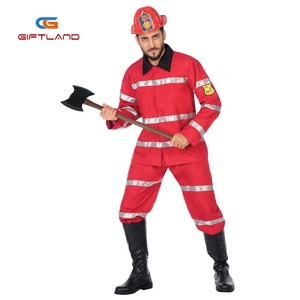 Costume de <span class=keywords><strong>pompier</strong></span> <span class=keywords><strong>rouge</strong></span> adulte Costume de <span class=keywords><strong>pompier</strong></span> classique pour hommes - Product Image 1