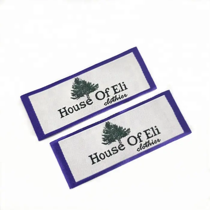 Woven Labels Shape Fabric New Clothing Customized Garment Labels Customized or Bespoke Service any 12 Colors 500pcs