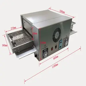 small rotating italian commercial conveyor pizza ovens price for pizza sale with stainless steel in china