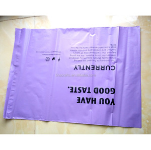 Personalizzato guarnizione di auto di Plastica viola Sacchetto della posta Corriere/espresso con il vostro logo - Product Image 3