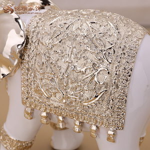 Estatua de elefante pequeño indio, animal de resina para decoración del hogar, venta al por mayor - Product Image 6