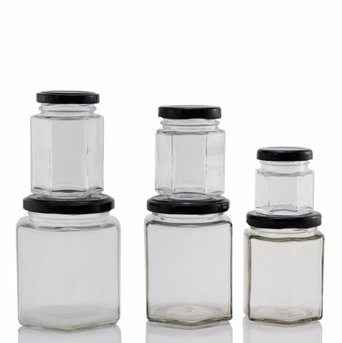45ml 85ml 100ml 180ml 280ml 380ml 500ml square glass jar cream glass honey jar