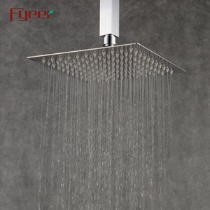 Fyeer Bagno <span class=keywords><strong>Doccia</strong></span> Accessorio Ultra Sottile Quadrato Railnfall In Acciaio <span class=keywords><strong>Inox</strong></span> Soffione <span class=keywords><strong>doccia</strong></span> - Product Image 2