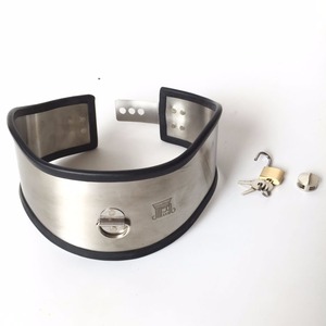 Jeux érotiques BDSM Fétiche Beauté exquise en acier inoxydable Collier de cou esclave Collier de <span class=keywords><strong>bondage</strong></span> BDSM Jouets sexuels pour couples - Product Image 6