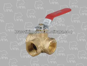 814-05 THREAD ENDS THREE-WAY FULL PORT BALL VALVE(DZR)