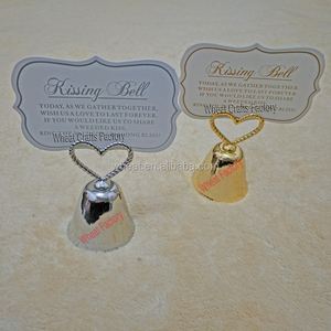 China Factory Modern Eco-Friendly Heart &amp; Bell Shape Metal Gold Silver Color Custom Logo High Quality Place Card <strong>Photo</strong> <strong>Holder</strong> - Product Image 4