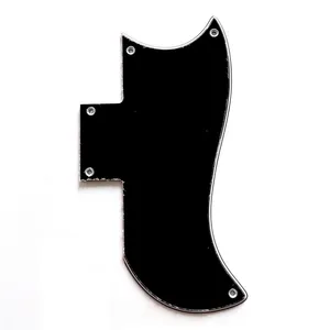 62 Black 1/2 size SG guitar pickguard in tortoise color for wholesale from Donlis guitar parts supplier