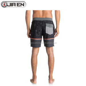 Traje de baño estampado elástico de <span class=keywords><strong>4</strong></span> vías surf personalizado, venta al por mayor, pantalones cortos de playa para hombre - Product Image 6