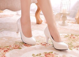 UP-0123J Nouveau modèle de chaussures à talons hauts assorties à tout, escarpins 2023, chaussures en cuir PU pour femme de bureau - Product Image 6