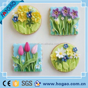 Новые продукты 2016 <span class=keywords><strong>Aibaba</strong></span> <span class=keywords><strong>express</strong></span> красивые цветы милый обычай 3d-магниты на холодильник, сувенирные магниты, смолы магнит - Product Image 3
