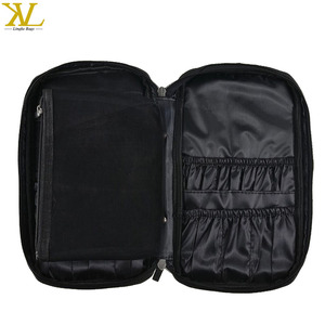 Chuyên Nghiệp Đa Chức Năng Cổ Điển Trang Điểm Trường Hợp PC Vải Dây Kéo Folio Với Biểu Tượng Tùy Chỉnh Không Thấm Nước Và Bàn Chải Di Động Trường Hợp - Product Image 4