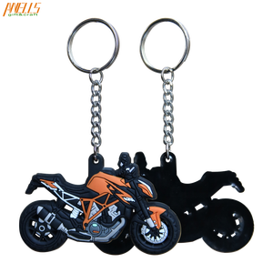 Porte-clés en PVC personnalisé DIY, nouveau, en caoutchouc, pour <span class=keywords><strong>moto</strong></span>, vélo, voiture, cadeau de collection, 2 couleurs, 50x60mm, étanche, promotionnel - Product Image 1