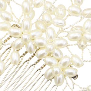 Temperamento elegante di cristallo della perla pettine dei capelli del diadema nuziale della damigella d'onore <span class=keywords><strong>accessori</strong></span> <span class=keywords><strong>per</strong></span> capelli da sposa - Product Image 6