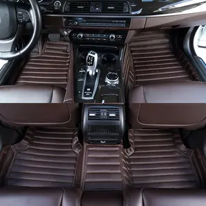 Full Set Waterproof Vehicle Flooring 7D Luxury Leather Car Mats Floor